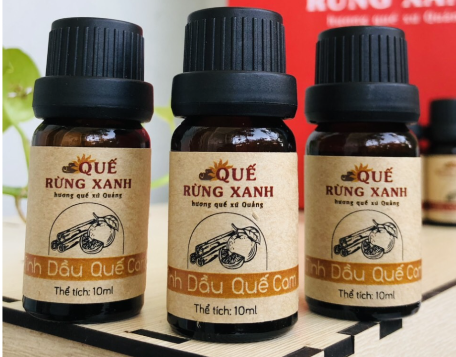 Tinh dầu quế cam nguyên chất, Quế Rừng Xanh, chai 10ml | Cinnamon Orange Essential Oil | giúp sạch không khí khử mùi
